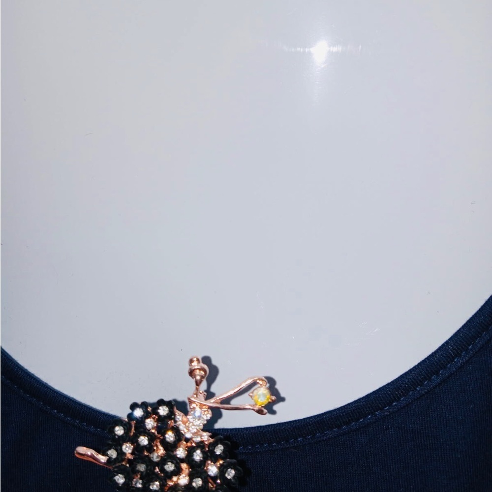 Elegant Black and Gold brooche